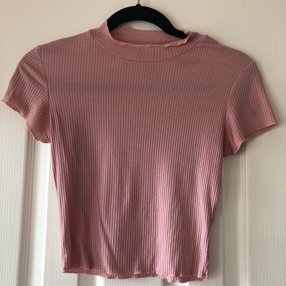 Pink baby tee top